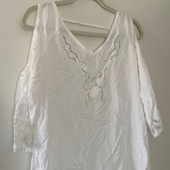 blue island Swim Blue Island White Swimsuit Cover Up Poshmark